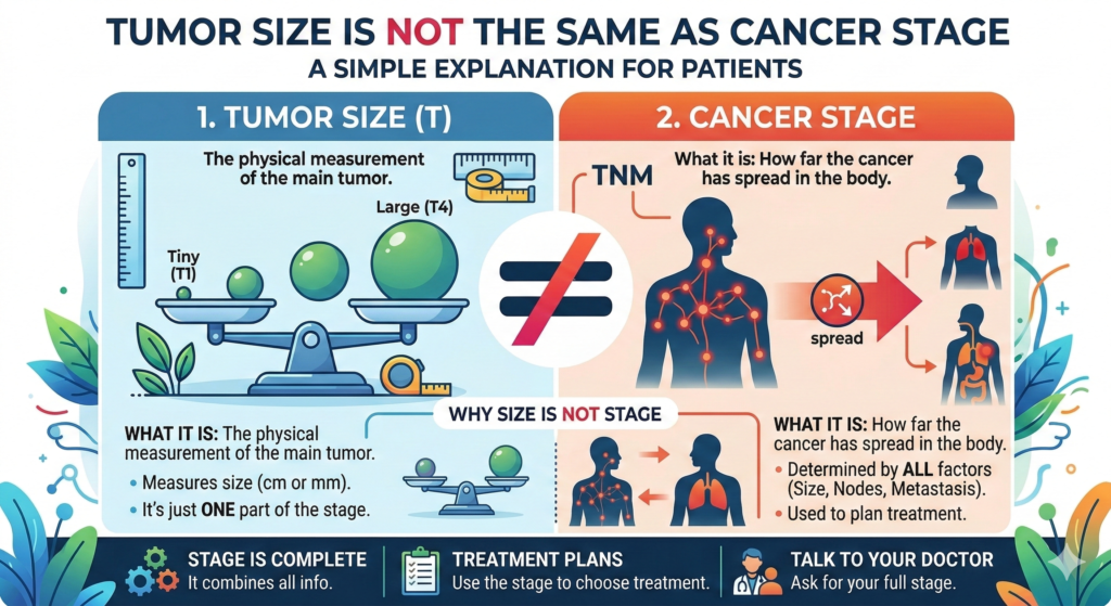 Tumor Size vs Cancer Stage: What Patients Must Know | Dr. Asit Arora